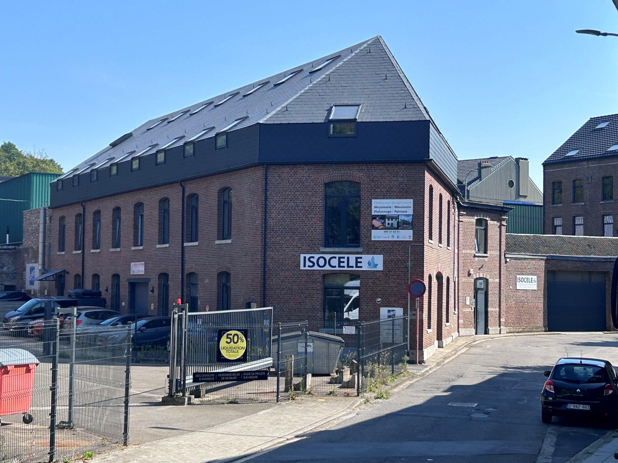 Facade de l'ASBL Isocele